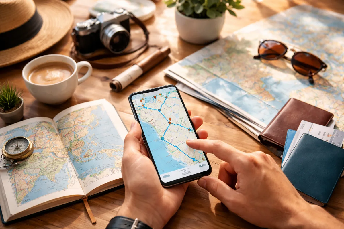 Quelle application utiliser pour planifier un itinéraire de voyage