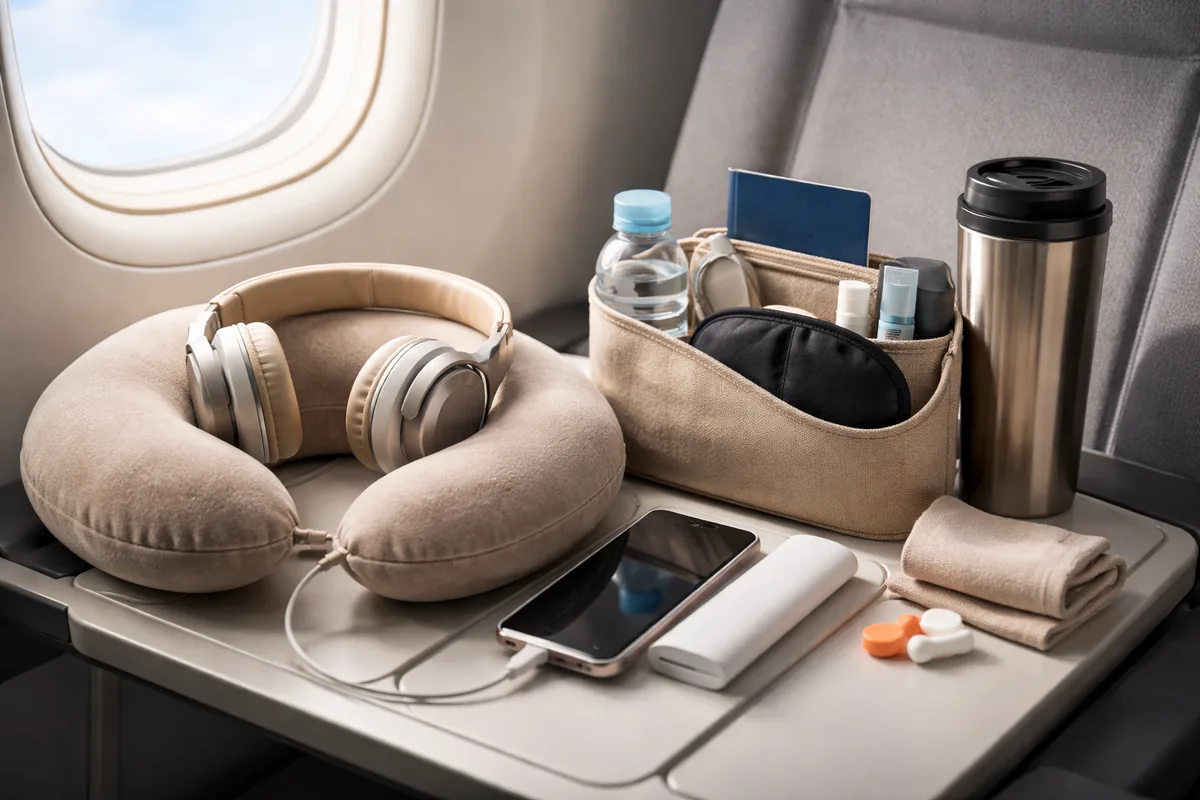 Quels accessoires de voyage sont indispensables pour un long vol
